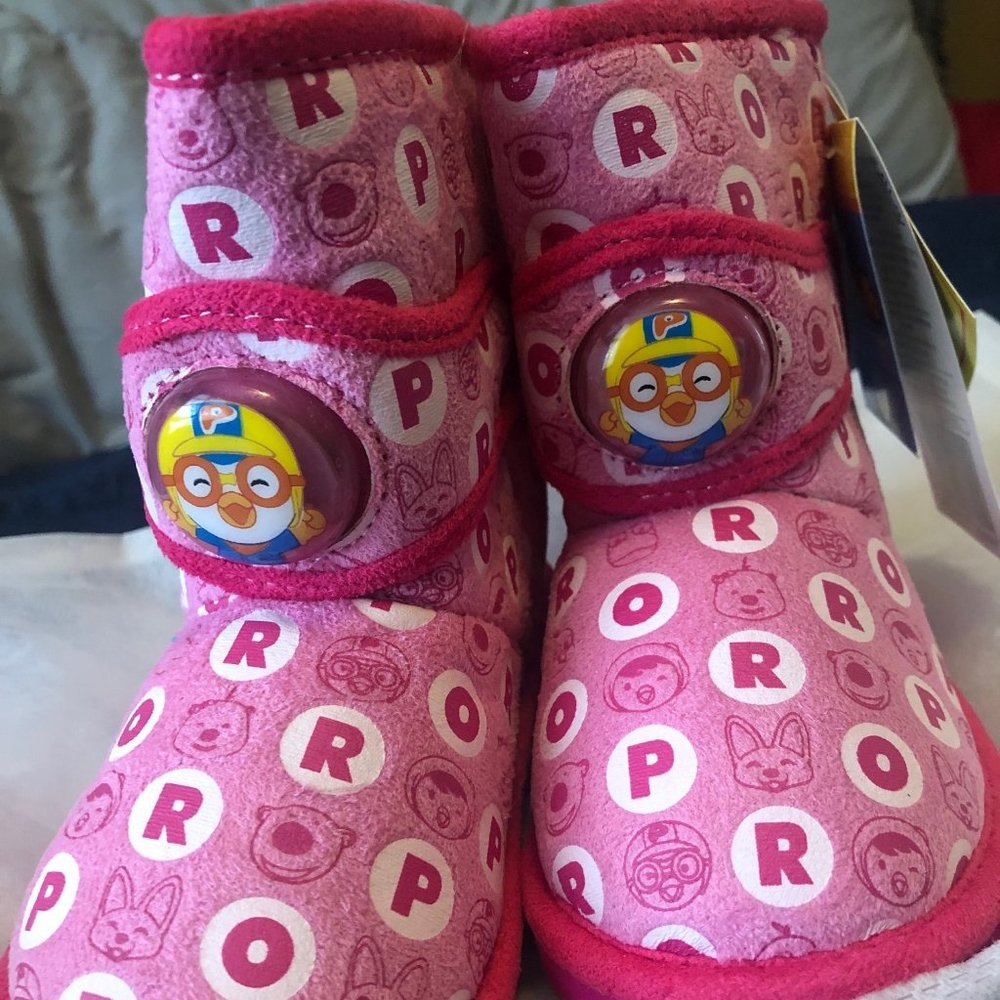 PORORO Toddler Warm Suede Boots Shoes